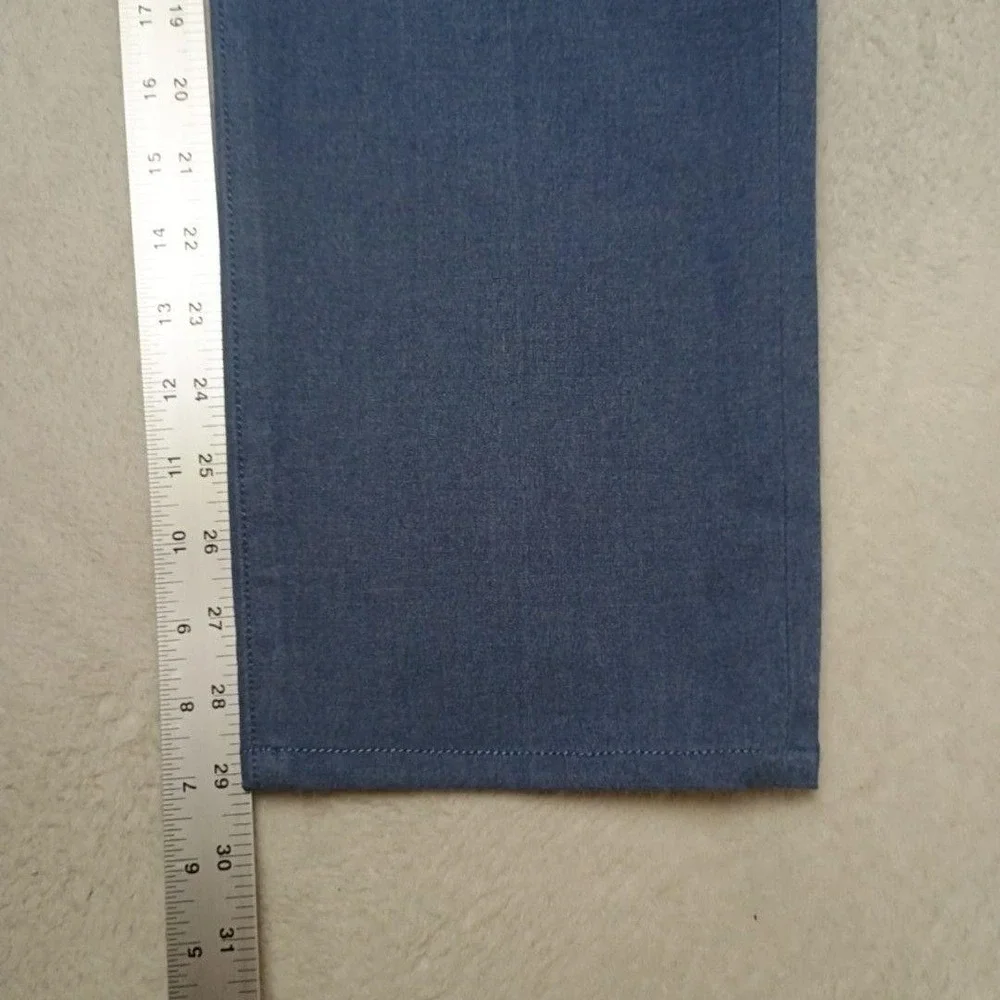 Hugo Boss Pants Men 35x32 Blue Delaware Slim Fit Microfiber Stretch Tapered Work